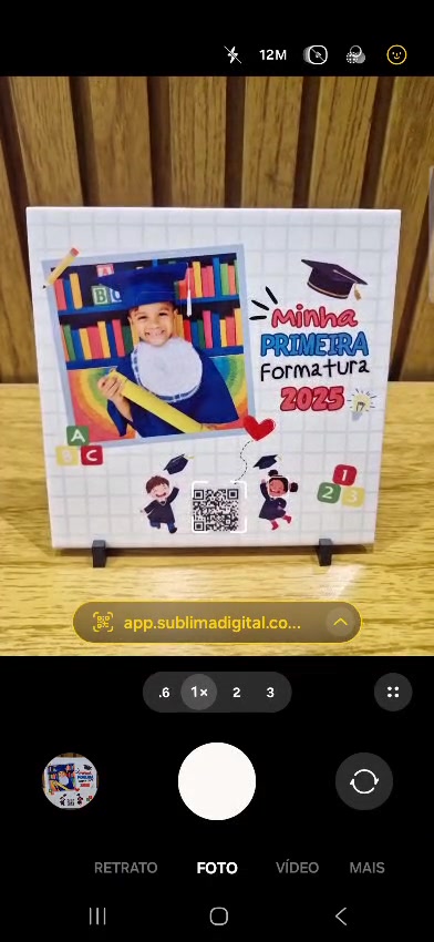 Azulejo personalizado Minha Primeira Formatura 2025