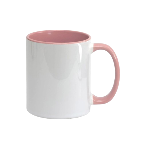 Caneca Cerâmica Rosa 325 ml